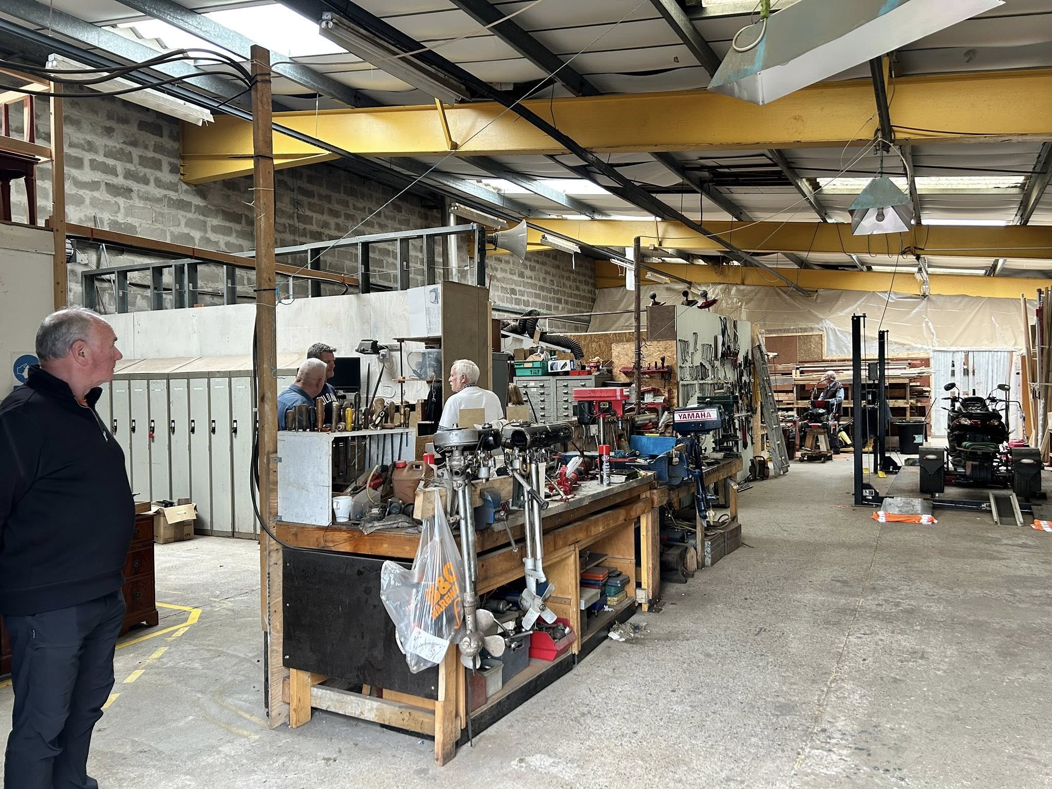 Image showing scale of Dunoon Men's shed
