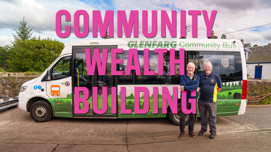When Glenfarg’s last commercial bus service vanished, it risked the viability of the village. So residents built their own. The result is a thriving community-run network – and a clear example of Community Wealth Building in action.
By Lucas Batt & Rhiannon Davies, Greater Community Media